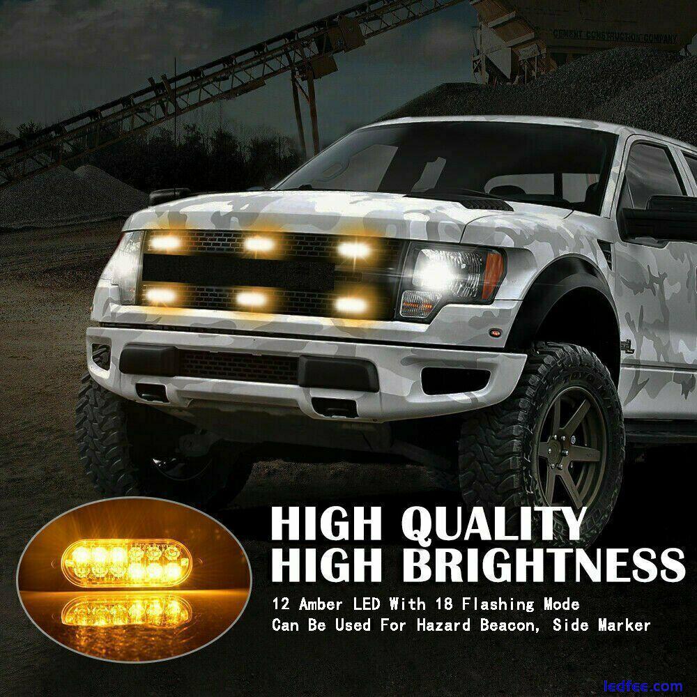 Universal 12LED Car Truck Emergency Beacon Warning Hazard Flash Strobe Light Bar 0 