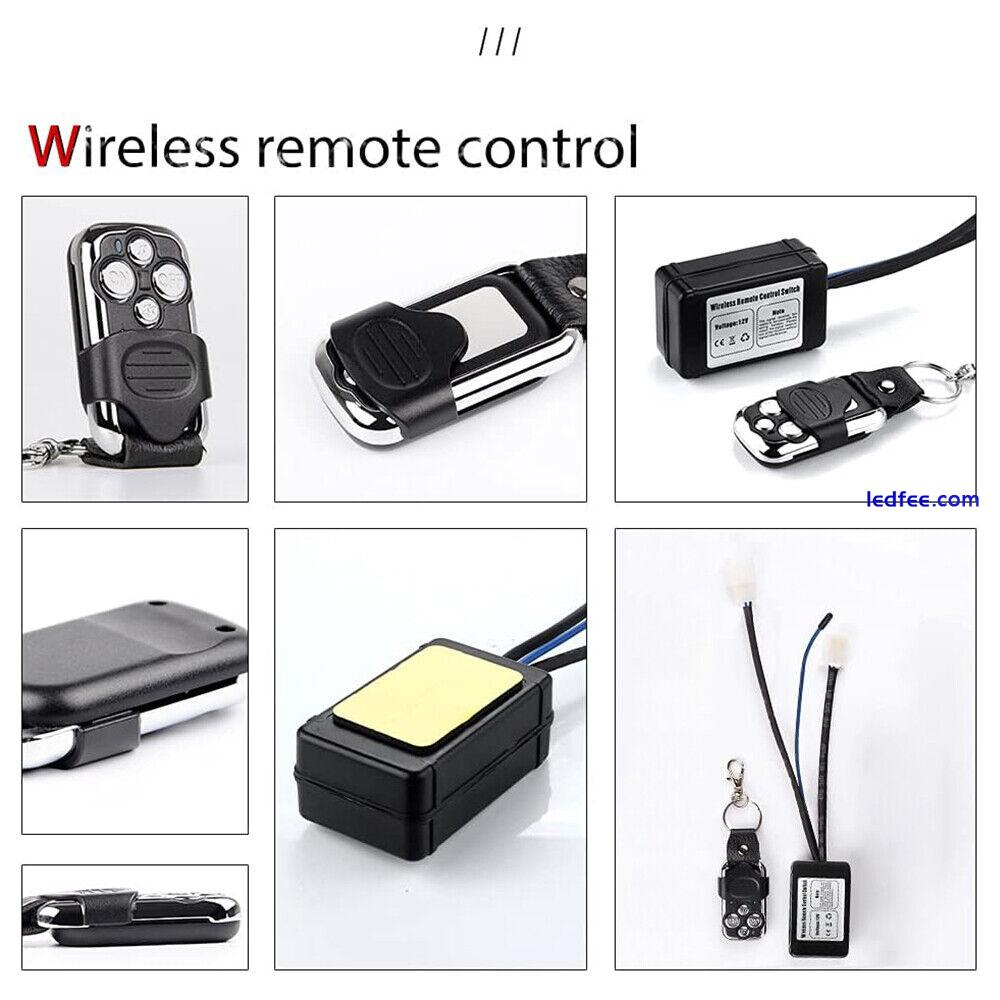 Remote Control Strobe Wireless ON/OFF Switch For LED Work Light Bar Fog Offroad 3 