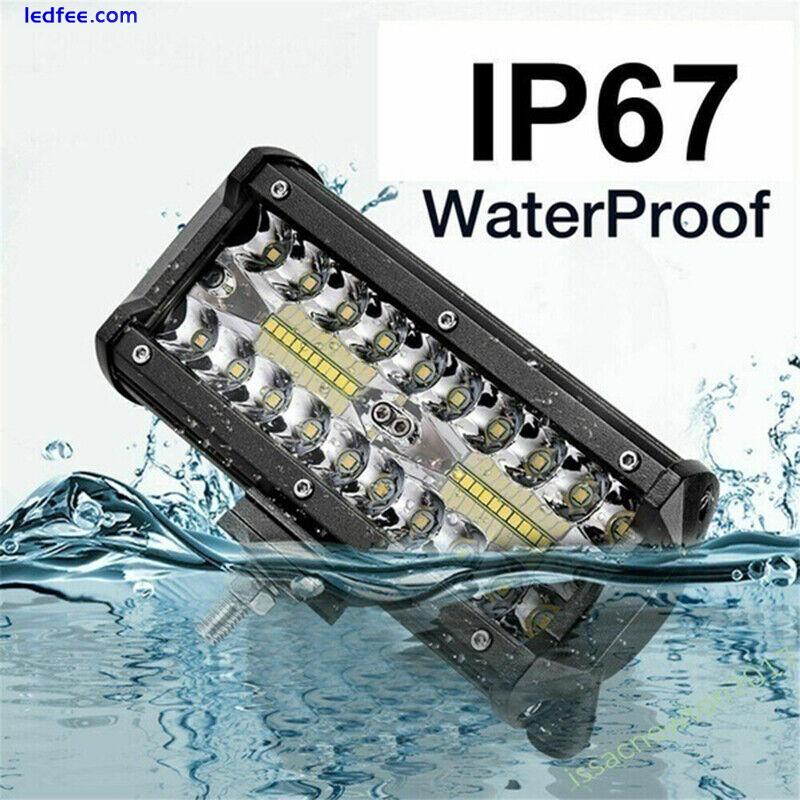 120W 7''Car LED Work Light Bar Spot Flood Beams Combo for Off-road SUV TSEH1 5 