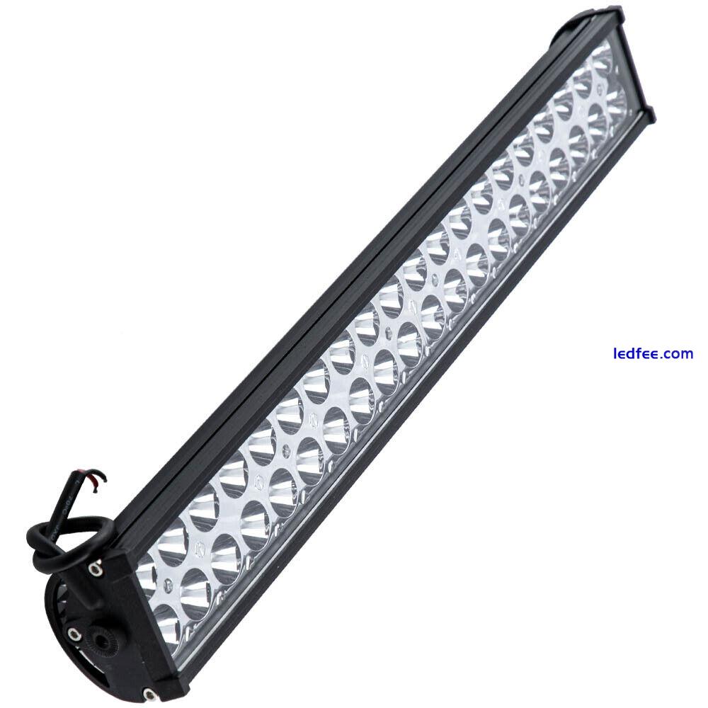 22'' 120W LED light Bar Bumper Work Lamp Spot&Flood Beam Offroad Boat Truck 1pc 5 