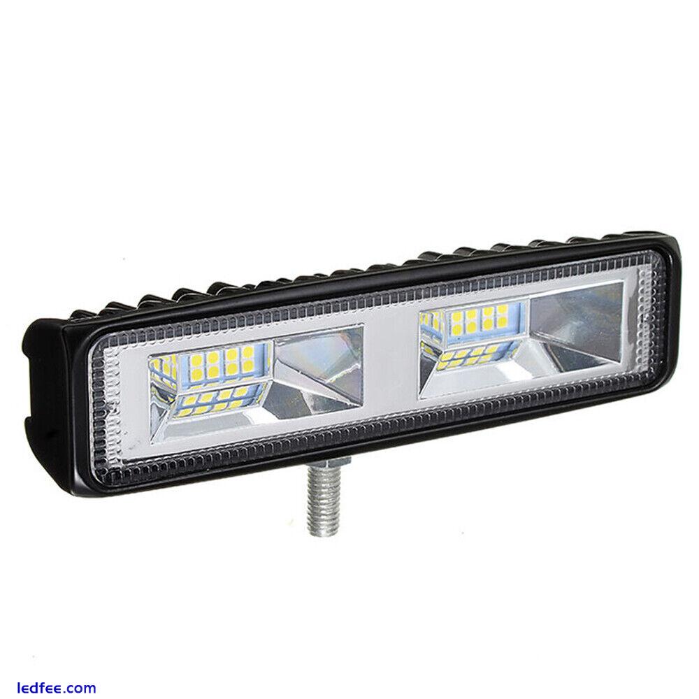 1Pc 48W 16LED Headlight Work Light Bar 12-24V For Car Motorcycle Truck Boat  0 