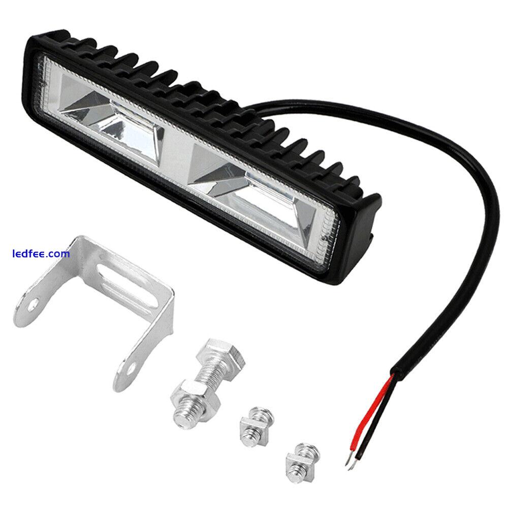 1Pc 48W 16LED Headlight Work Light Bar 12-24V For Car Motorcycle Truck Boat  2 