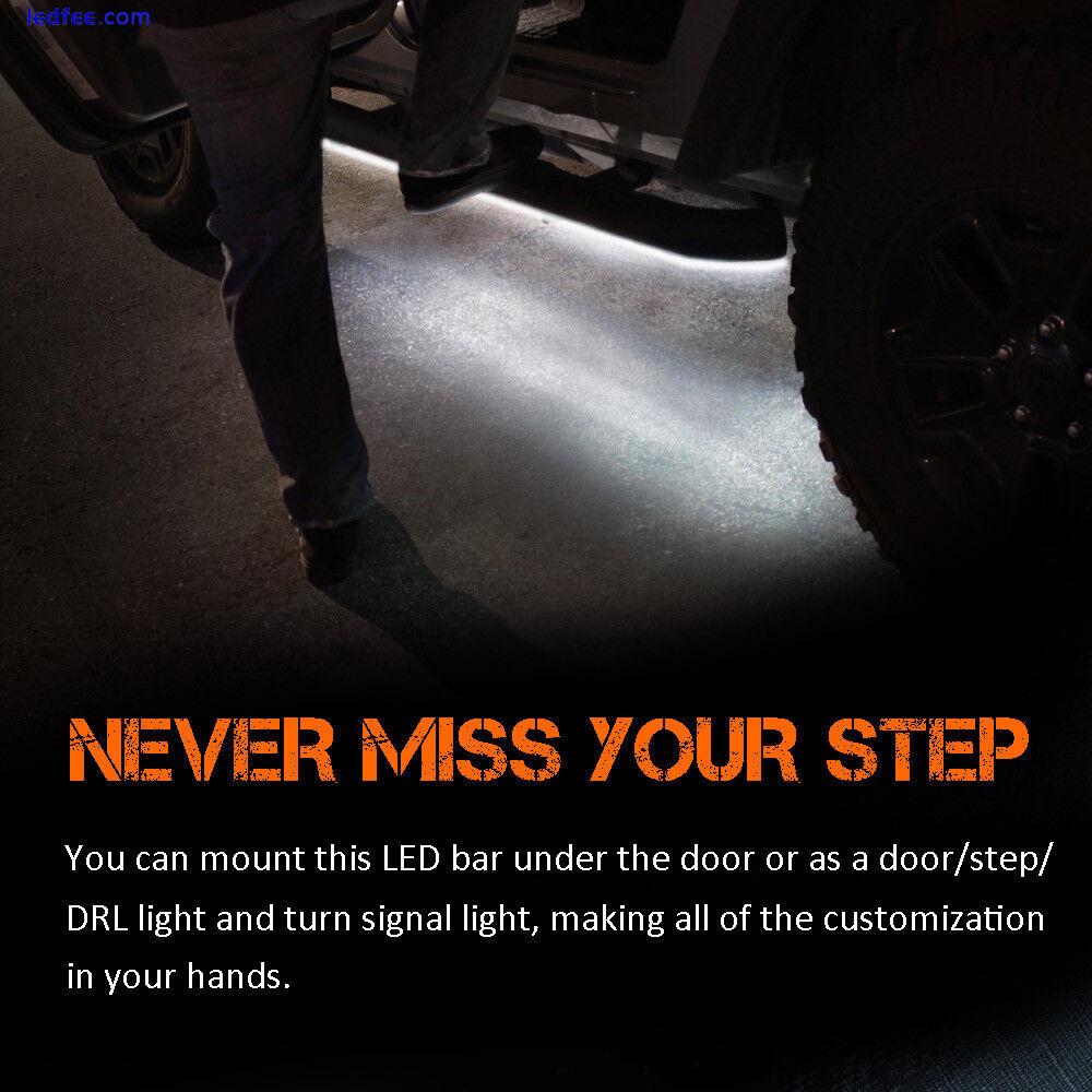 Running Board Side Step LED Light Bar Kit for Chevy Dodge GMC Ford Trucks & SUV  1 