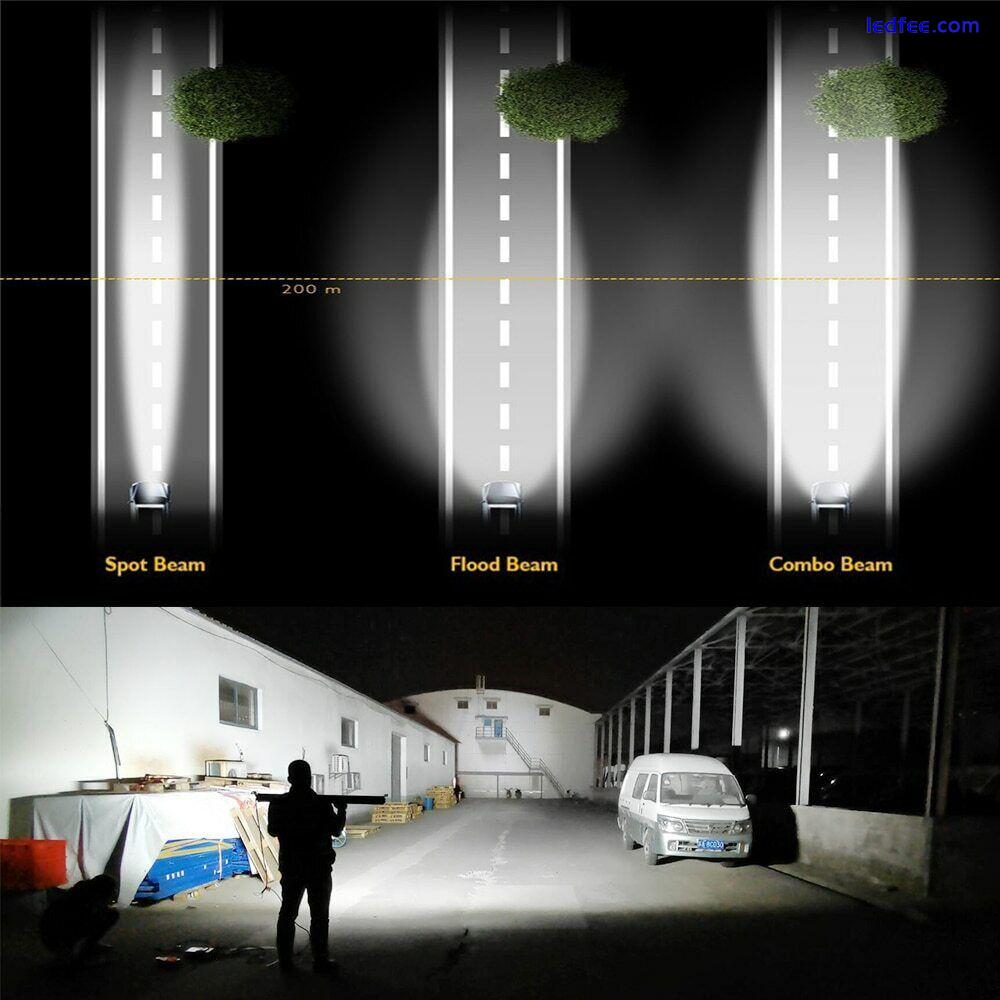 12D LED Light Bar 22/32/42/50/52" 4x4 Offroad Combo Beam Work for Trucks SUV ATV 2 
