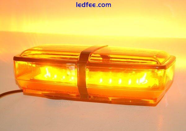 Amber mini light bar SMD LED 11' roof top magnetic flash patterns super bright 0 