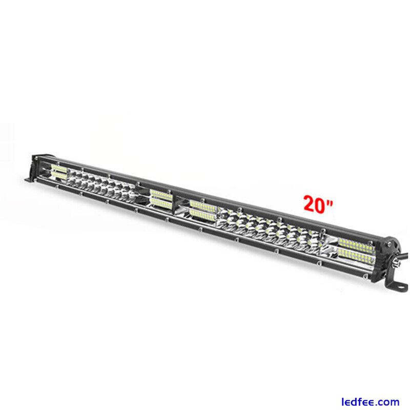 DC12V Car 40Led Light Bar Slim Offroad Spot Flood Combo LED Bar Work Light Lamp 0 
