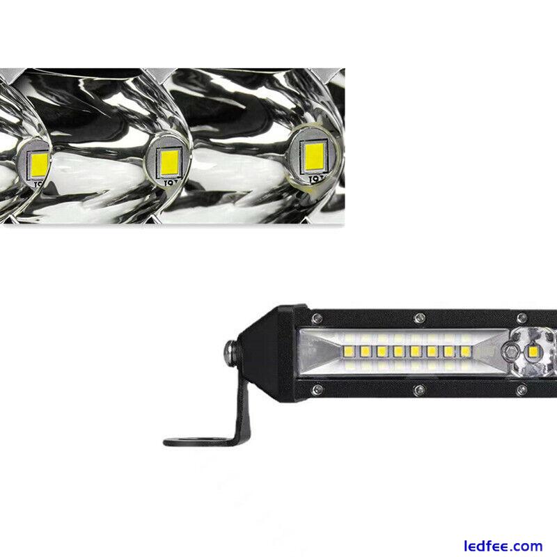 DC12V Car 40Led Light Bar Slim Offroad Spot Flood Combo LED Bar Work Light Lamp 3 