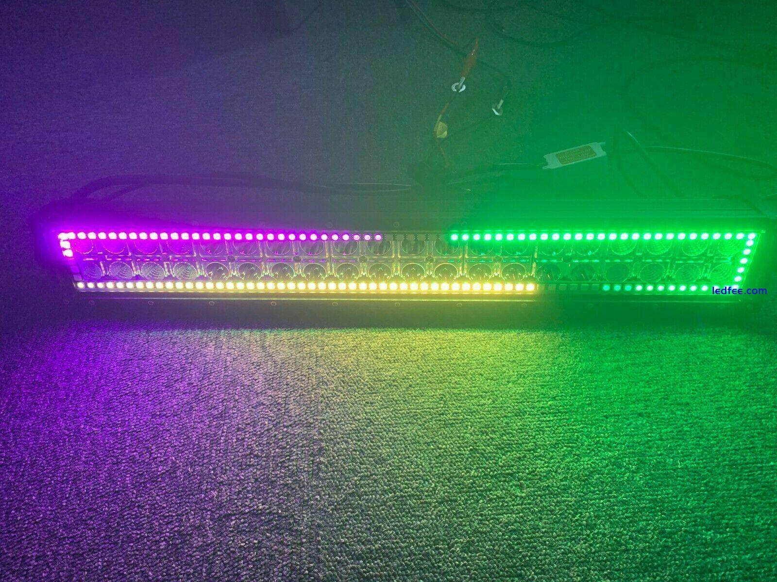 RGB Chasing 30" LED Light Bar ATV UTV 4x4 SxS LED LED Offroad Light Bluetooth 3 