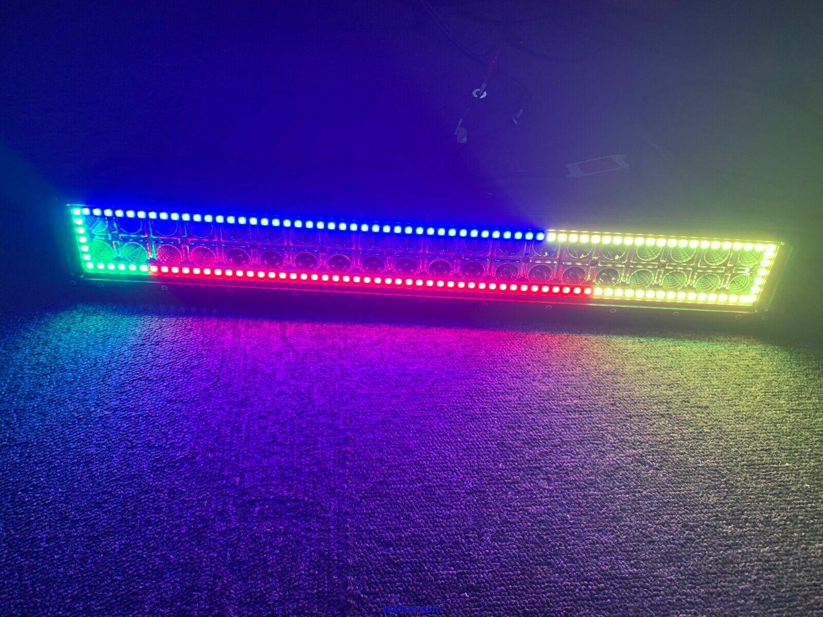 RGB Chasing 30" LED Light Bar ATV UTV 4x4 SxS LED LED Offroad Light Bluetooth 0 