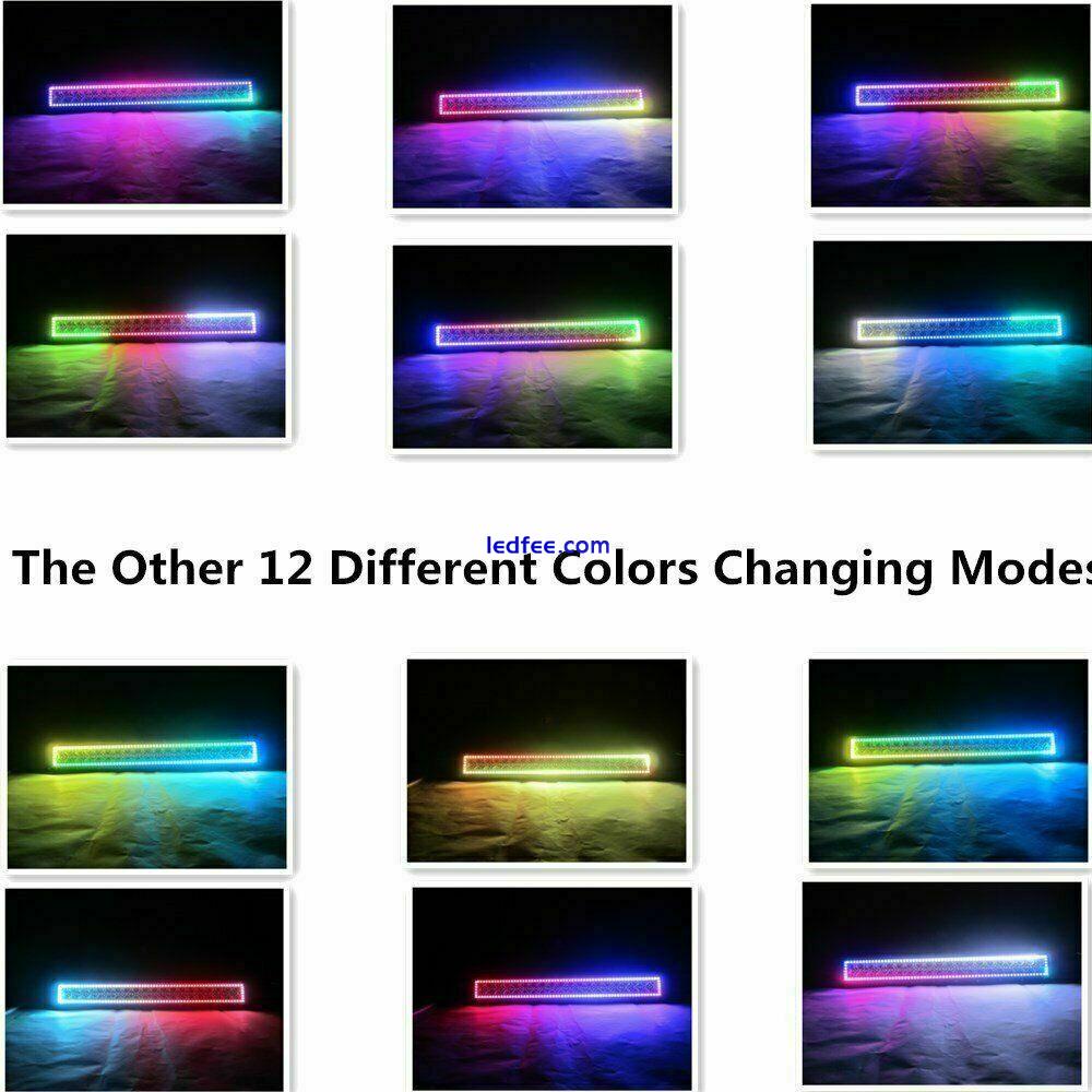 20 INCH LED Off-Road Light LED Light Bar RGB Chasing Halo ATV LED Driving Lights 1 