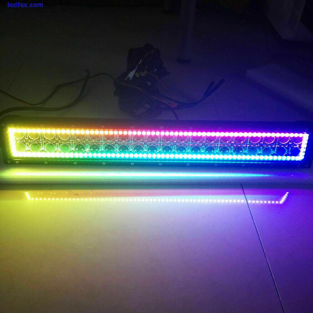 30 INCH LED Off-Road Light LED Light Bar RGB Chasing Halo RZR LED Driving Lights 3 