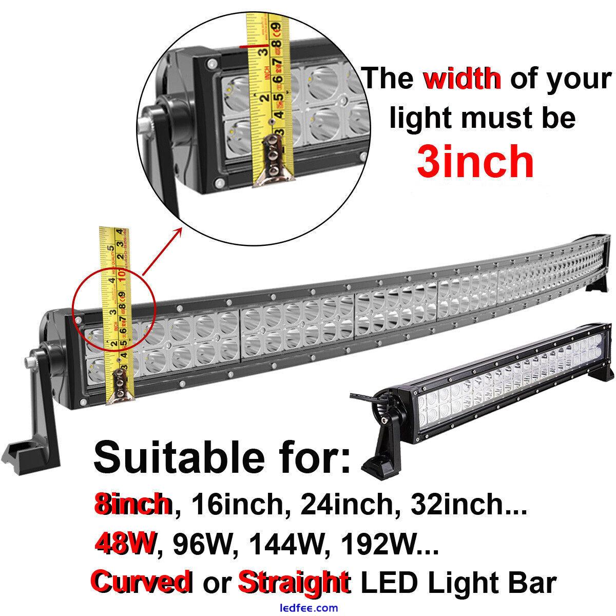 Dust Protective Covers For 3" 4" 12" 20" 22" 32" 42" 50" 52" LED Work Light Bar 4 