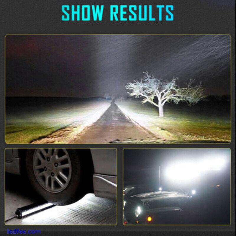 7inch 60W Slim LED Work Light Bar Spot Dual Row Truck ATV Offroad VS 13" 14" 10" 1 