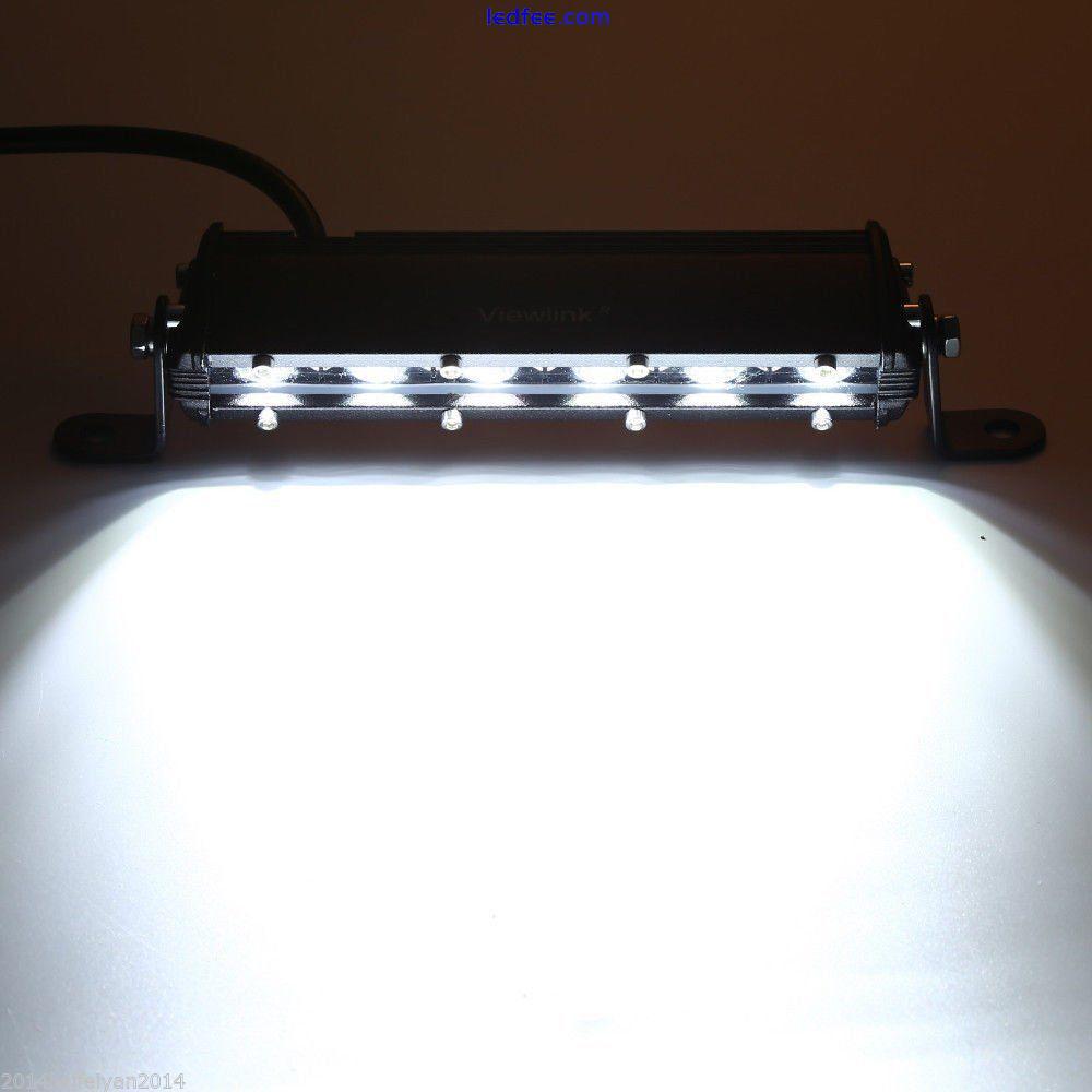 7" inch Spot Slim Mini LED Work Light Bar Single Row Car SUV Truck Offroad Lamp 0 