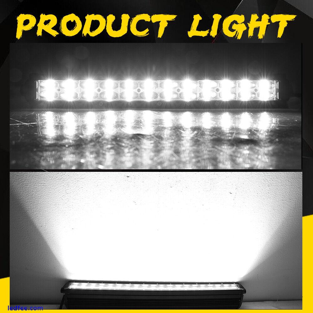 52'' Inch Slim LED Light Bar Flood Spot Combo Fit For Jeep Wrangler JL YJ TJ JK 3 