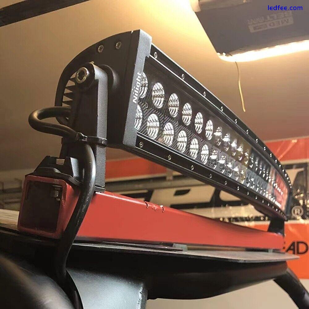 50"inch 288W Curved Led Work Light Bar Flood Spot Combo Offroad Auto Truck Slim 2 