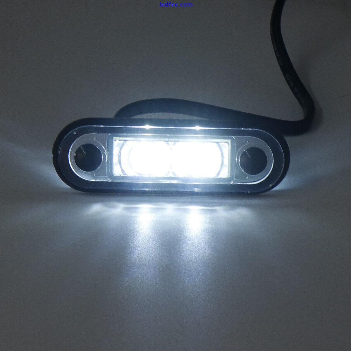 LED FLUSH FIT KELSA BAR MARKER LAMP LIGHT 12v 24v WHITE/AMBER/RED/BLUE/GREEN 4 