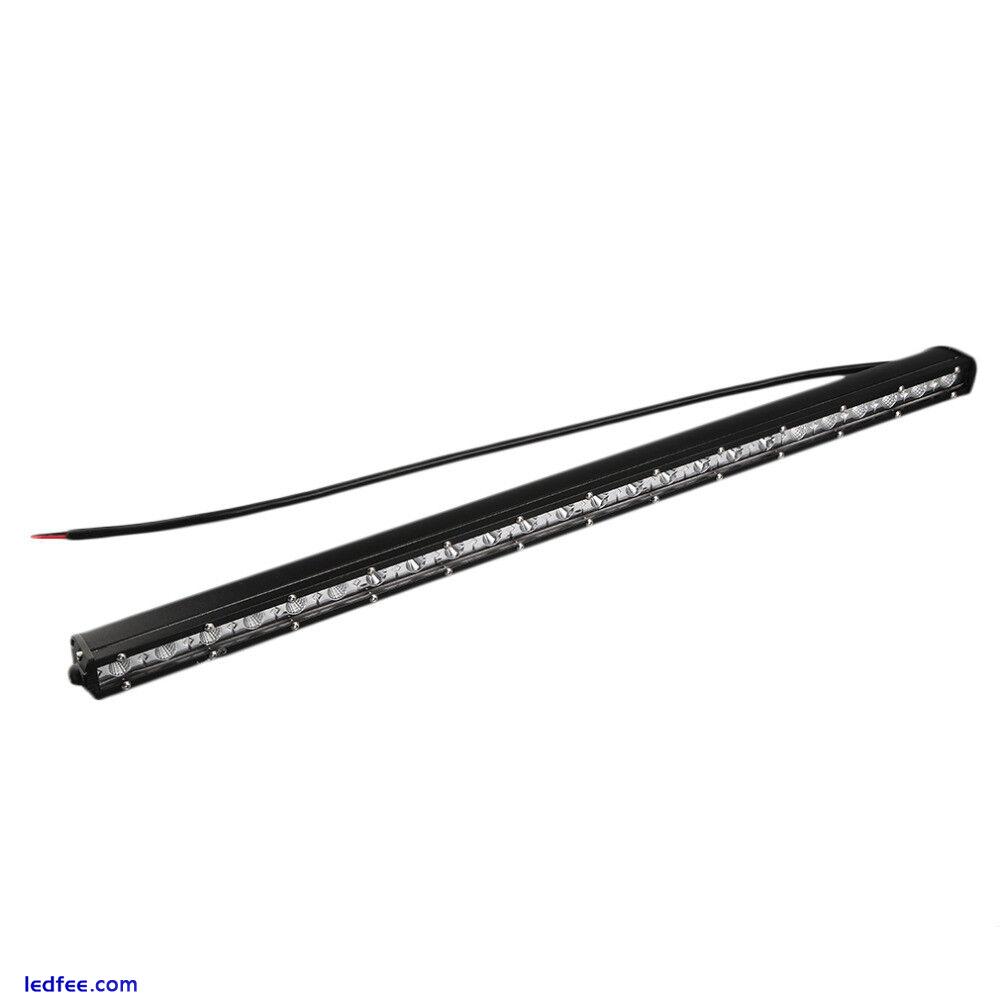 Slim 25" inch 72W Single Row LED Work Light Bar DRIVING SUV ATV 4X4 Lamp Offroad 2 