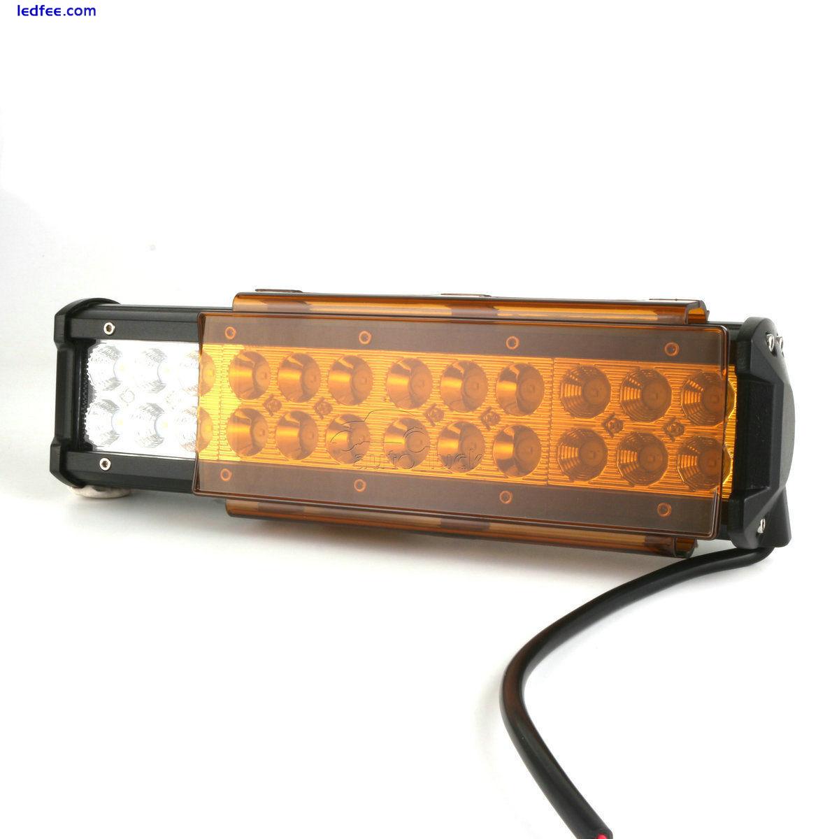 Amber Covers 6"+ 8" For 12/20/22/32/42/50/52" Led Light Bar ATV SUV Truck 4X4 5 