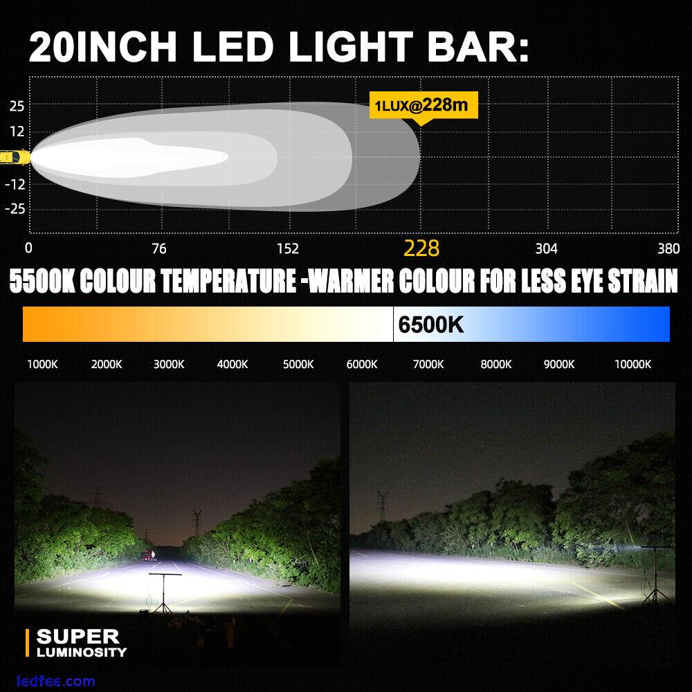 20 26 32 38 44 50'' Curved Super Slim LED Light Bar OffRoad Driving ATV SUV UTV 4 