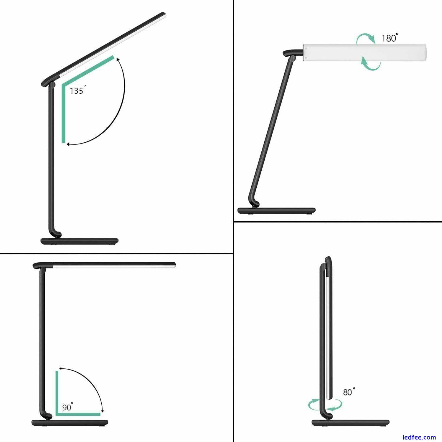 AUKEY Led Desk Lamp 5 Colours Temperatures 7 Brightness Levels USB Charging Port 1 