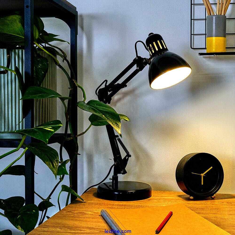 Adjustable Reading Desk Lamp 35cmTall Angled Table Spotlight LED Light Bulb 0 