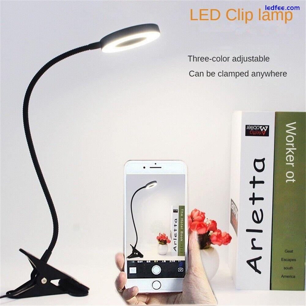 LED Desk Lamp Adjustable Swing Arm Lamp with Clamp Eye-Caring Reading Desk Light 0 