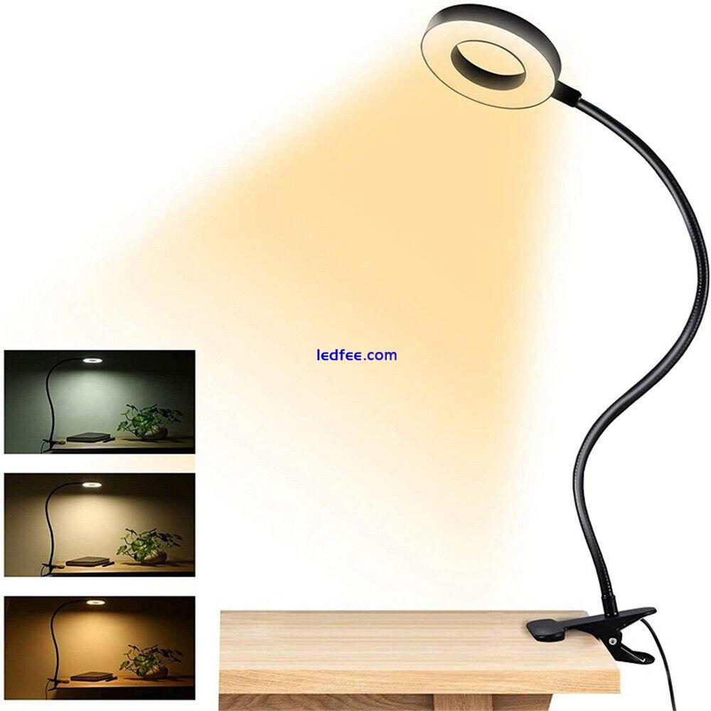 LED Desk Lamp Adjustable Swing Arm Lamp with Clamp Eye-Caring Reading Desk Light 1 