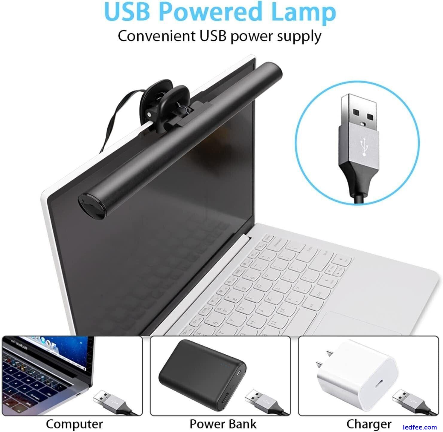 Computer Monitor Light Bar USB Screen Desk Lamp Reading Gaming LED RGB Dimmable 4 