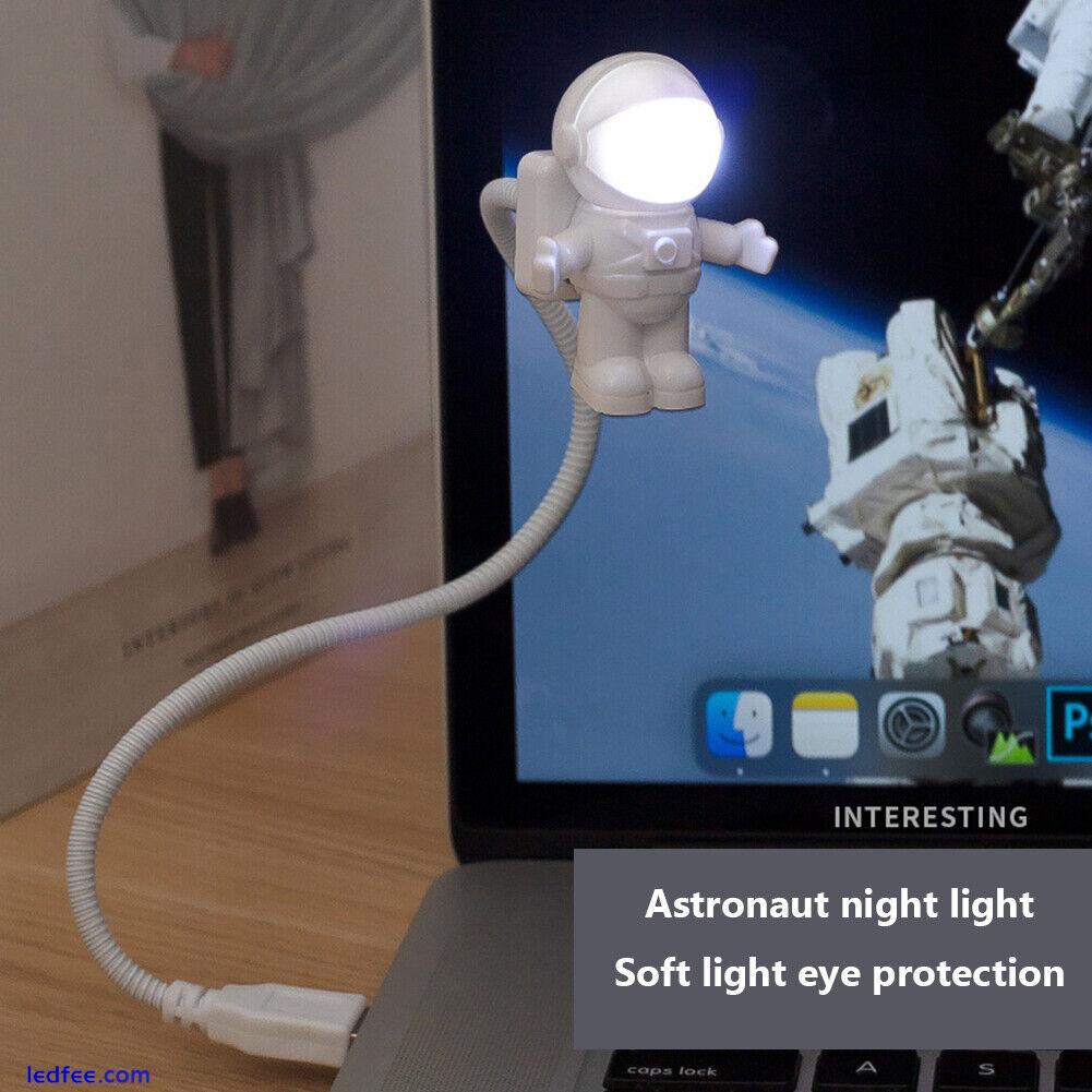 USB Night Light LED Astronaut Nightlight Reading Desk Space Decoration Lighting 0 