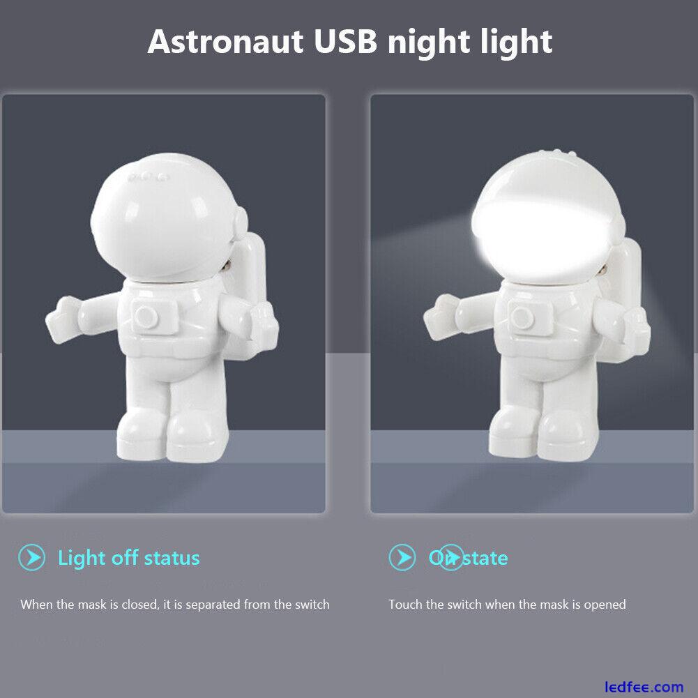 USB Night Light LED Astronaut Nightlight Reading Desk Space Decoration Lighting 2 