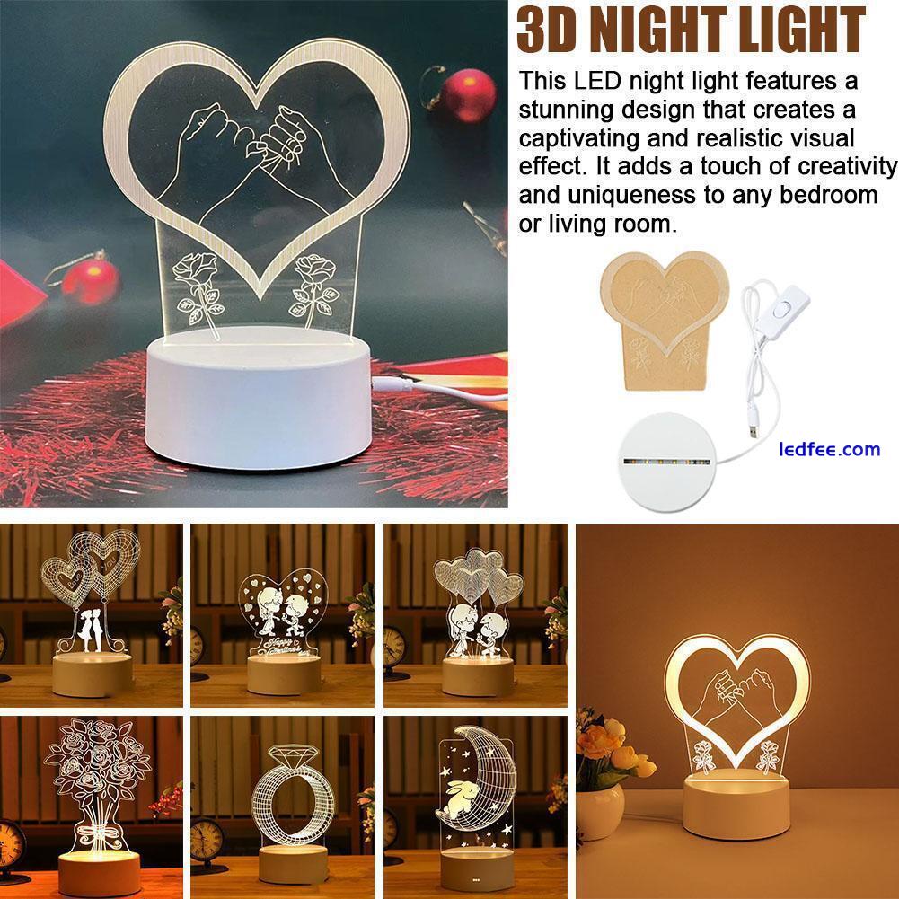 Desk LED USBNight Light Creative Bedroom Bedside Table Day Lamp gift E7E2 0 