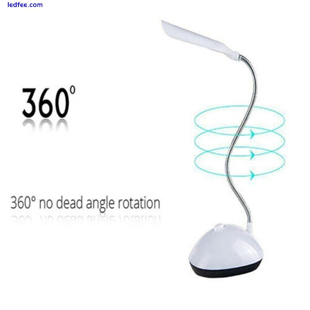 Dimmable Reading Book Lamp 360 Degree Rotating LED Reading-Light LED Desk Lamp 3 