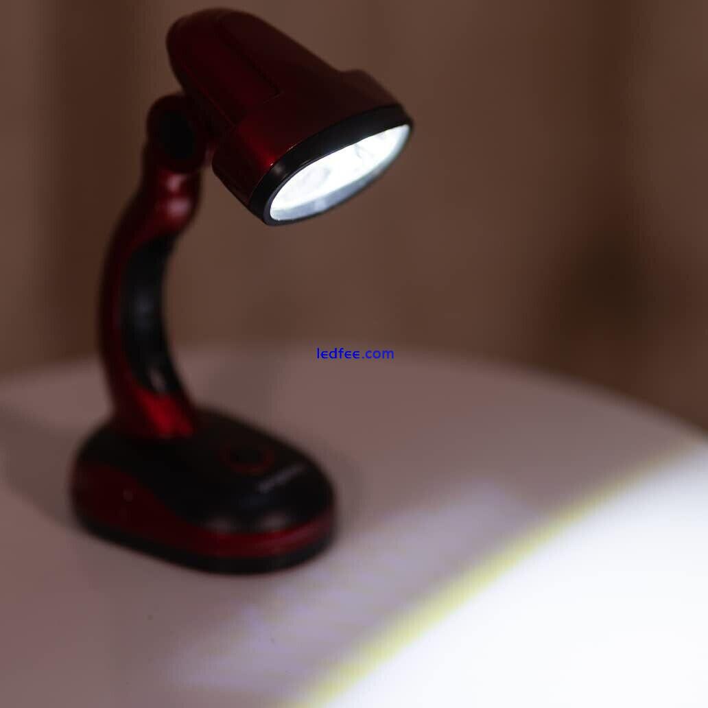 3W COB LED Lamp Battery Powered Desk Light Portable Lightweight Torch Adjust 0 