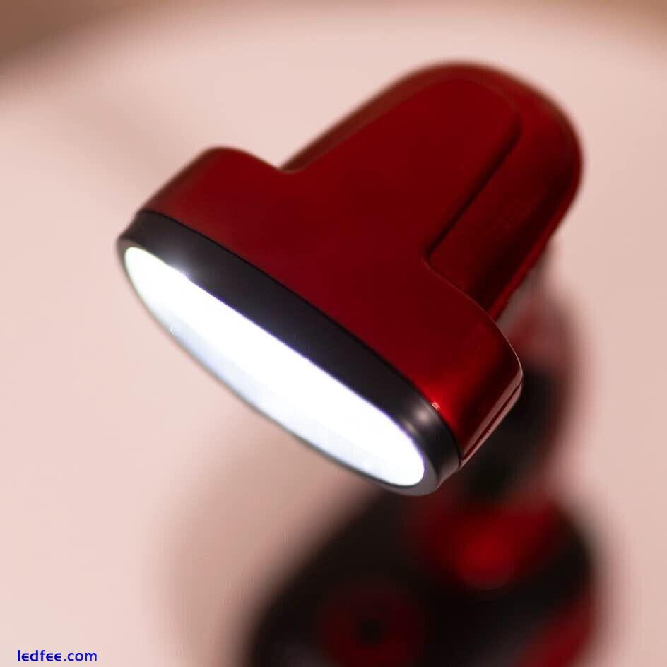 3W COB LED Lamp Battery Powered Desk Light Portable Lightweight Torch Adjust 5 