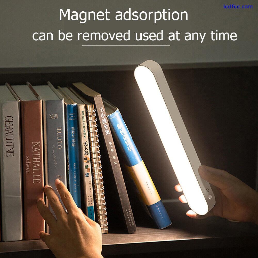 Magnetic LED Desk Lamp Touch Dimmable Reading Lamp  Rechargeable Night Light NEW 3 