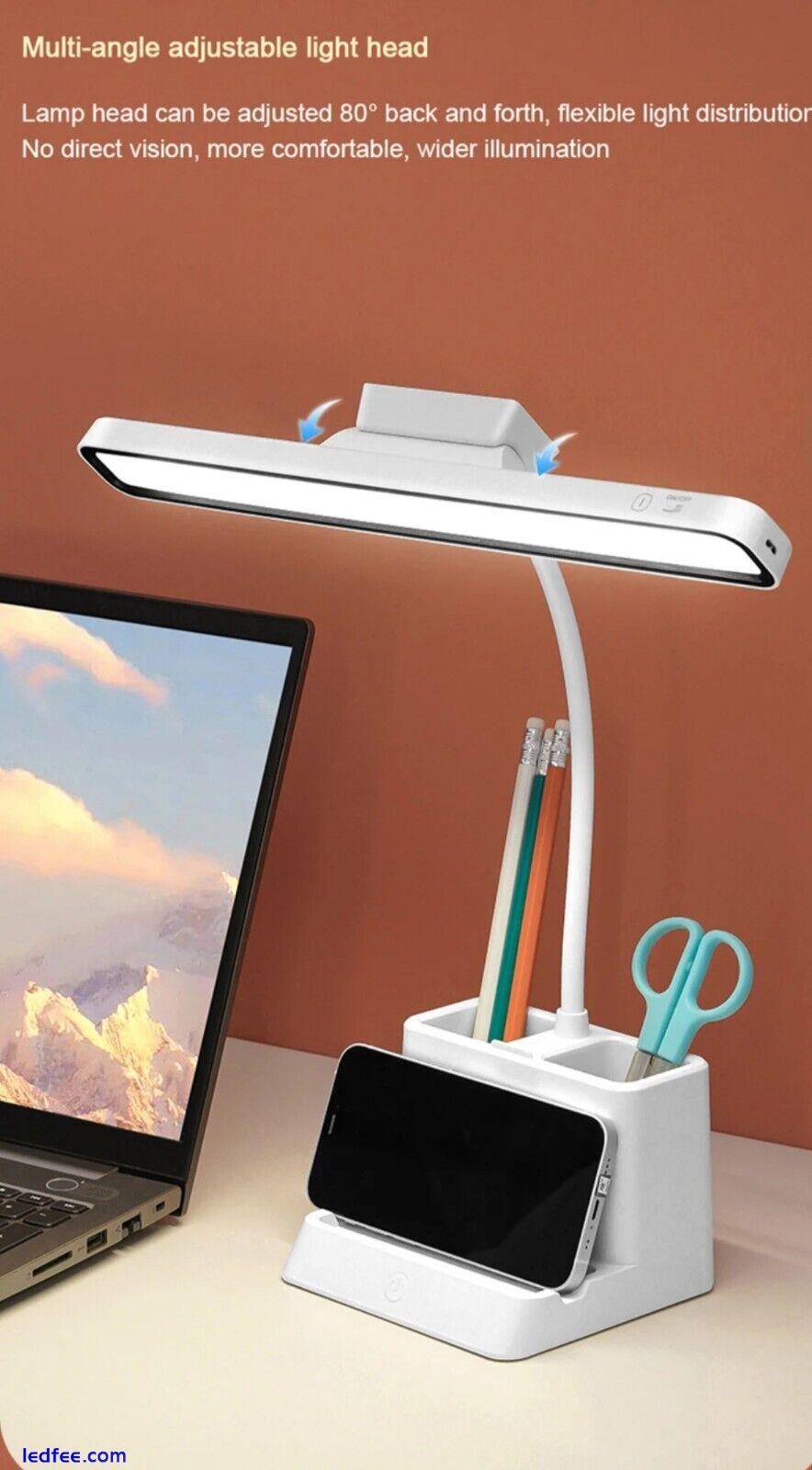 Magnetic Desk Lamp LED USB Rechargeable Dimmable Light / 10 Day Delivery  4 