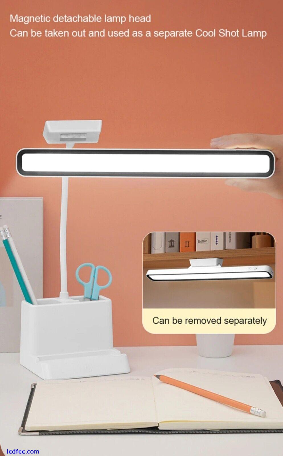 Magnetic Desk Lamp LED USB Rechargeable Dimmable Light / 10 Day Delivery  5 