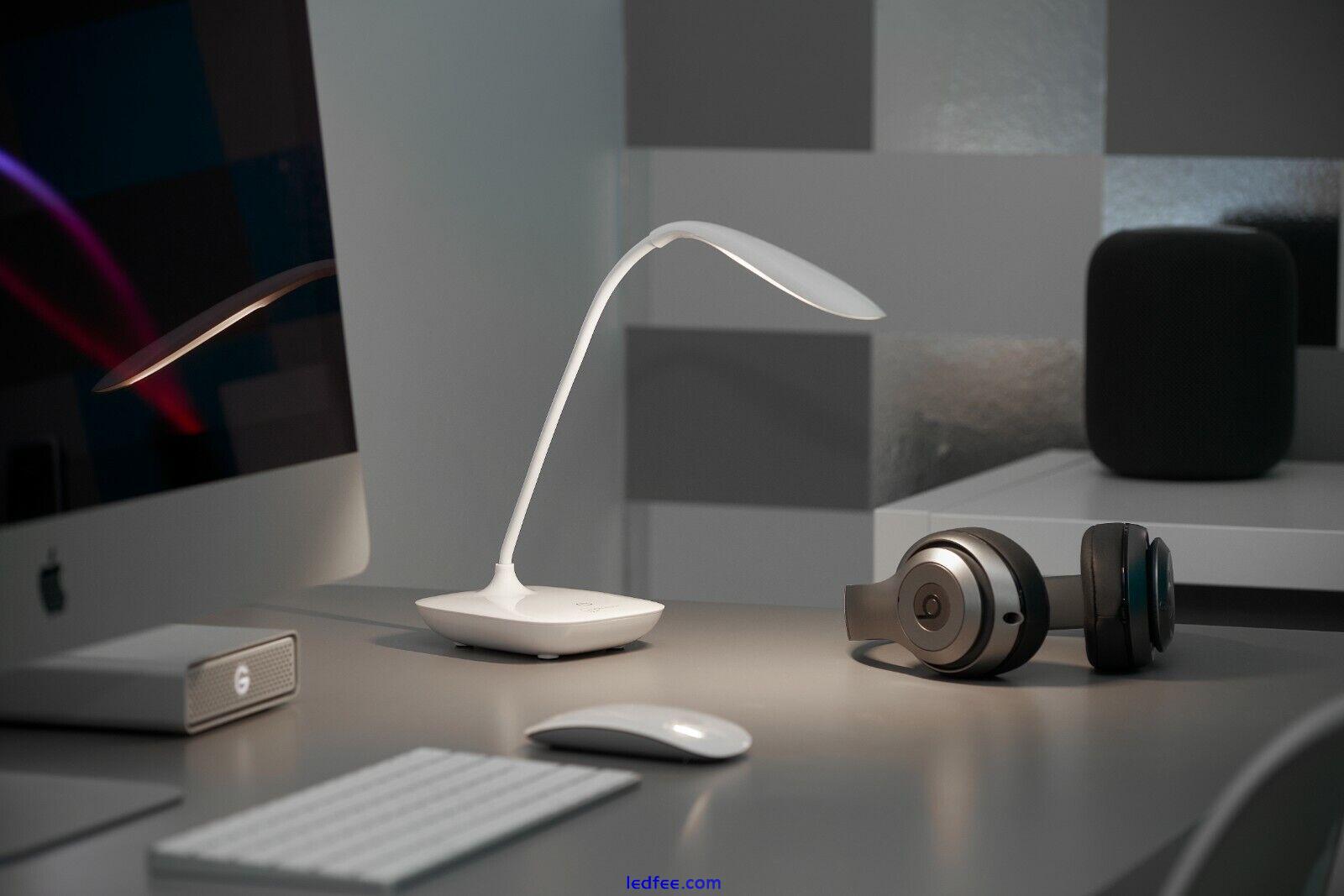 Auraglow Wireless Cordless Rechargeable Flexible LED Desk Reading Lamp Light 1 