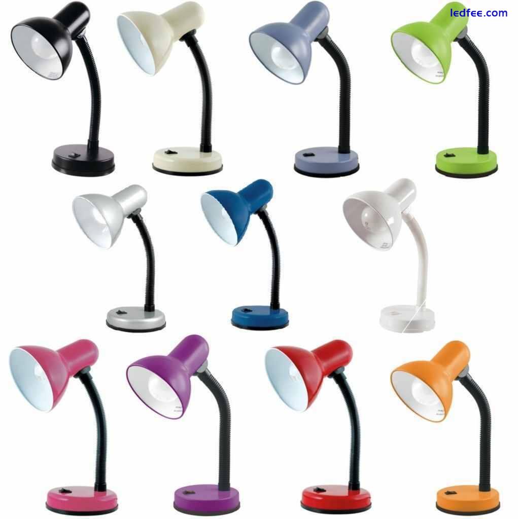 Flexible Neck Desk Lamp Bedside Night Study Table Book Reading Light Office 0 