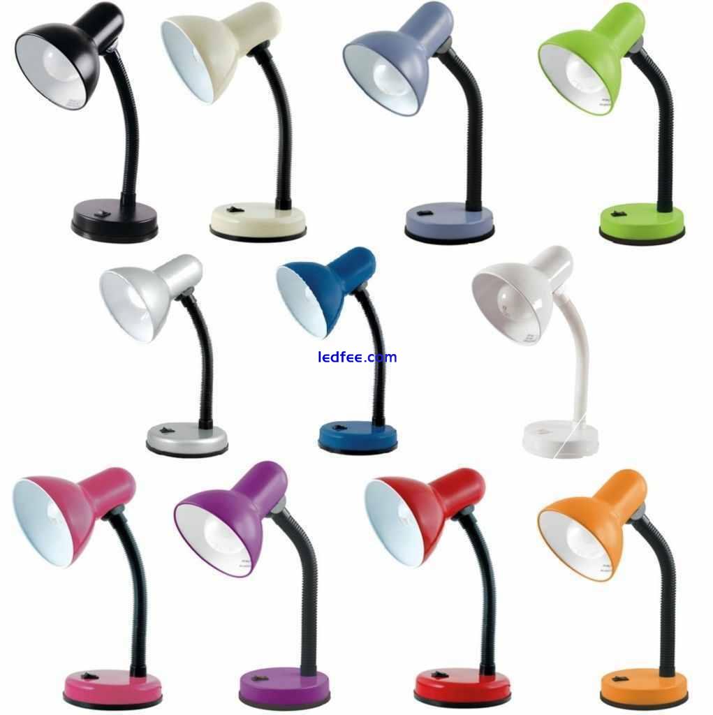 Flexible Neck Desk Lamp Bedside Night Study Table Book Reading Light Office 1 