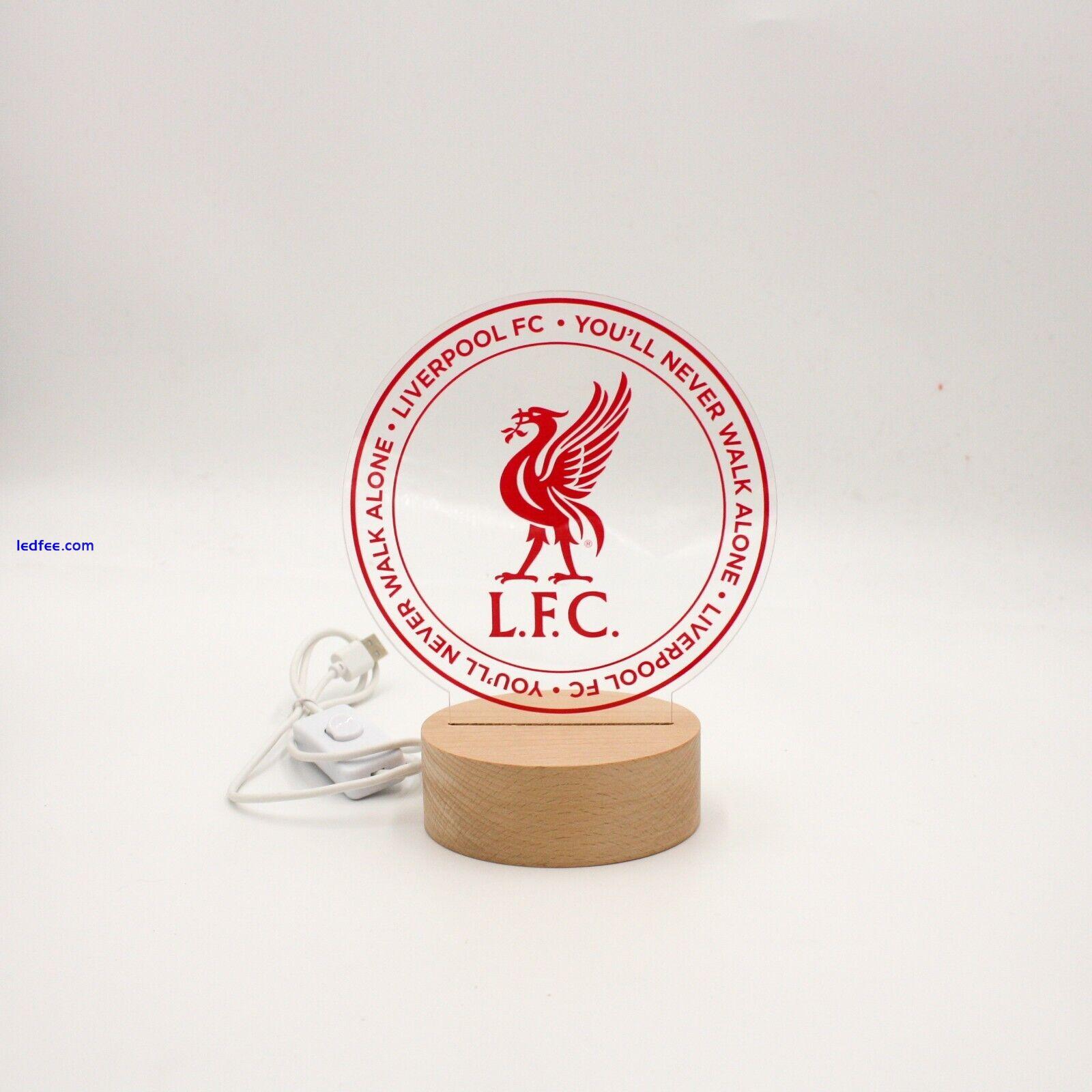 Liverpool FC Official LED USB Crest Bedroom Desk Lamp YNWA 0 
