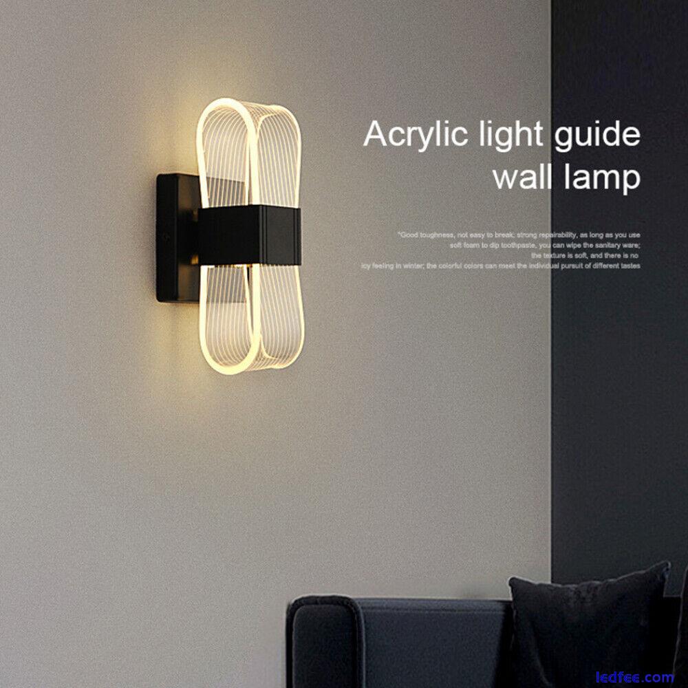 Indoor Acrylic Wall Sconce Light Creative Wall Dimmable LED Lamp Home Decor 4 