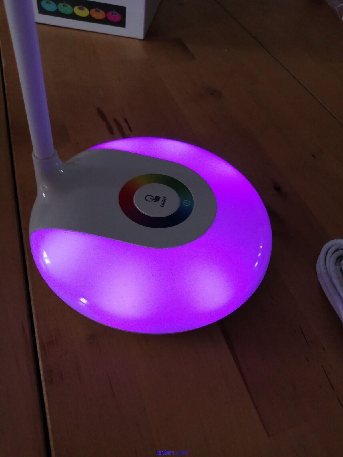 16 LED Desk Lamp With Multicoloured Base 4 