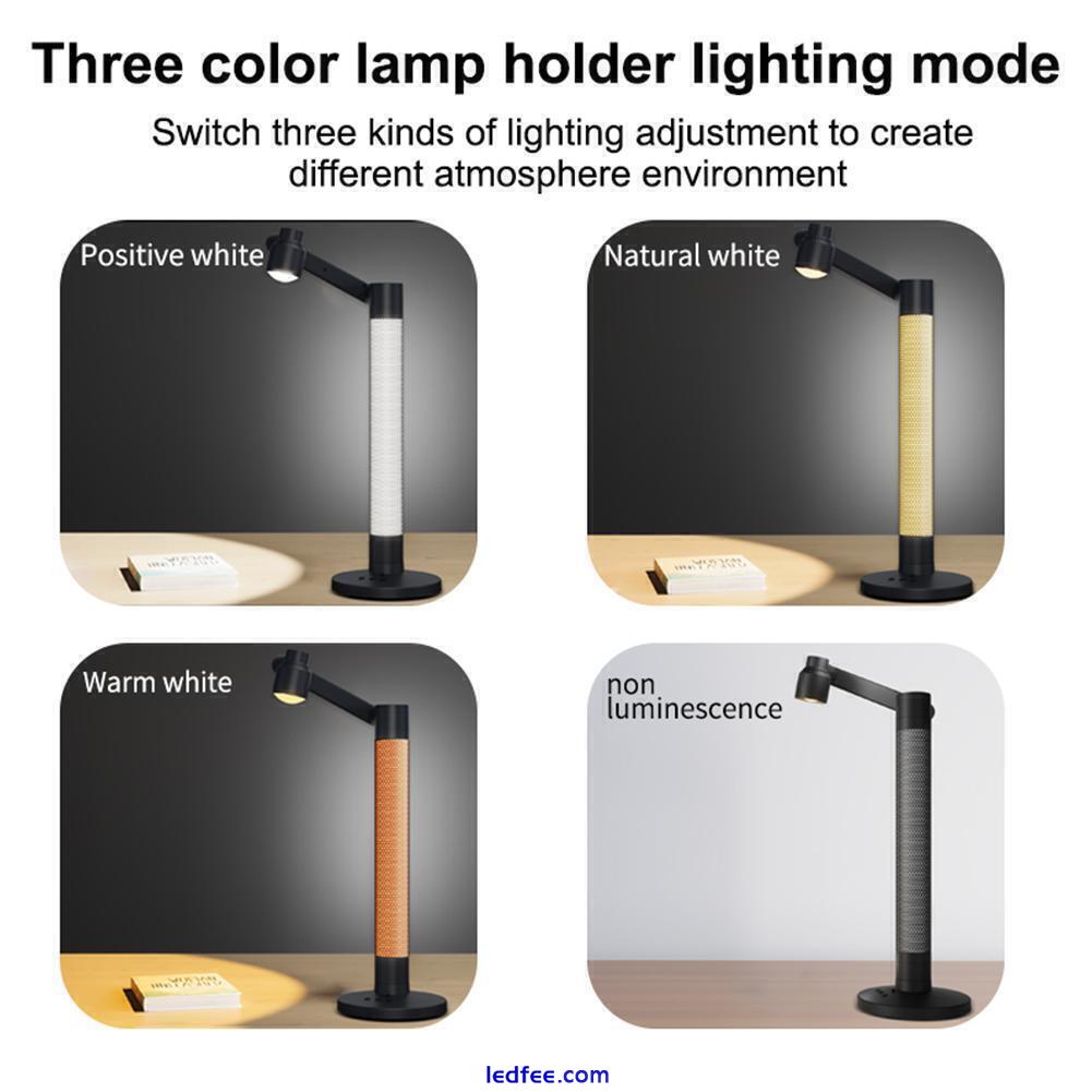 LED Desk Lamp Eye-Caring Adjustable Swing Arm Table Light Night Light Dimmable 0 