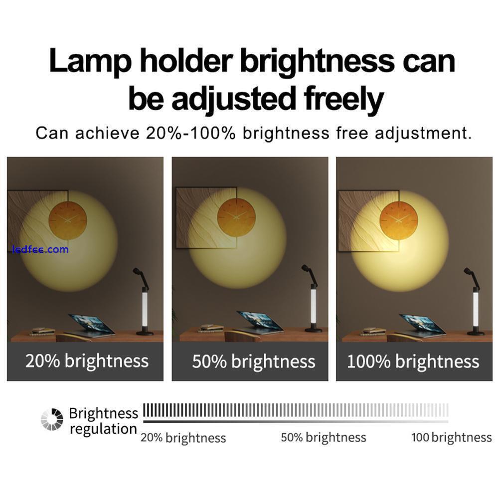 LED Desk Lamp Eye-Caring Adjustable Swing Arm Table Light Night Light Dimmable 3 