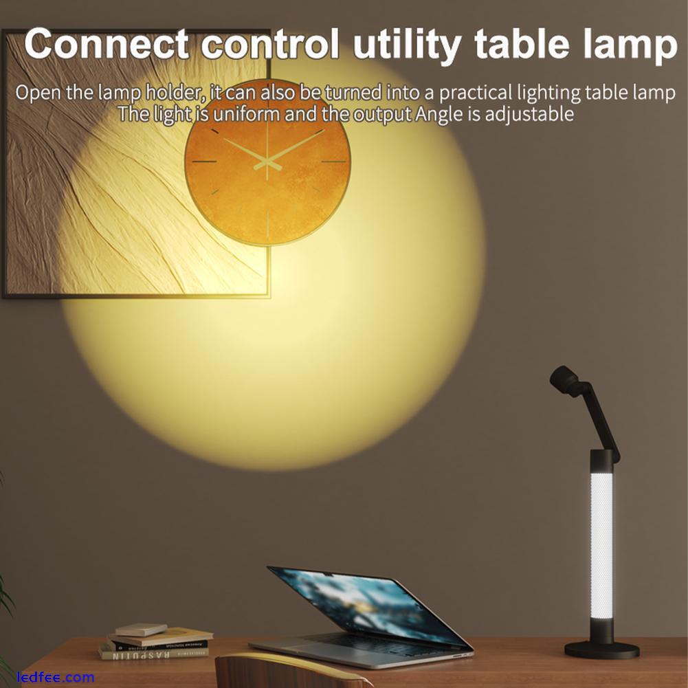 LED Desk Lamp Eye-Caring Adjustable Swing Arm Table Light Night Light Dimmable 4 