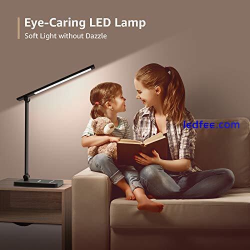 Lepro Desk Lamp, Eye Caring LED Desk Lamp, 9W 655lm, Dimmable Table Lamp, 5 2 