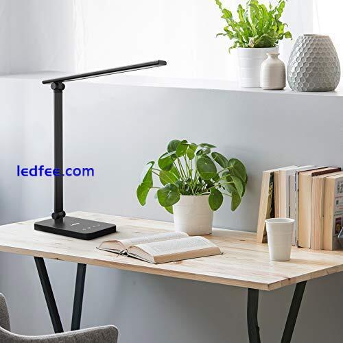 Lepro Desk Lamp, Eye Caring LED Desk Lamp, 9W 655lm, Dimmable Table Lamp, 5 3 