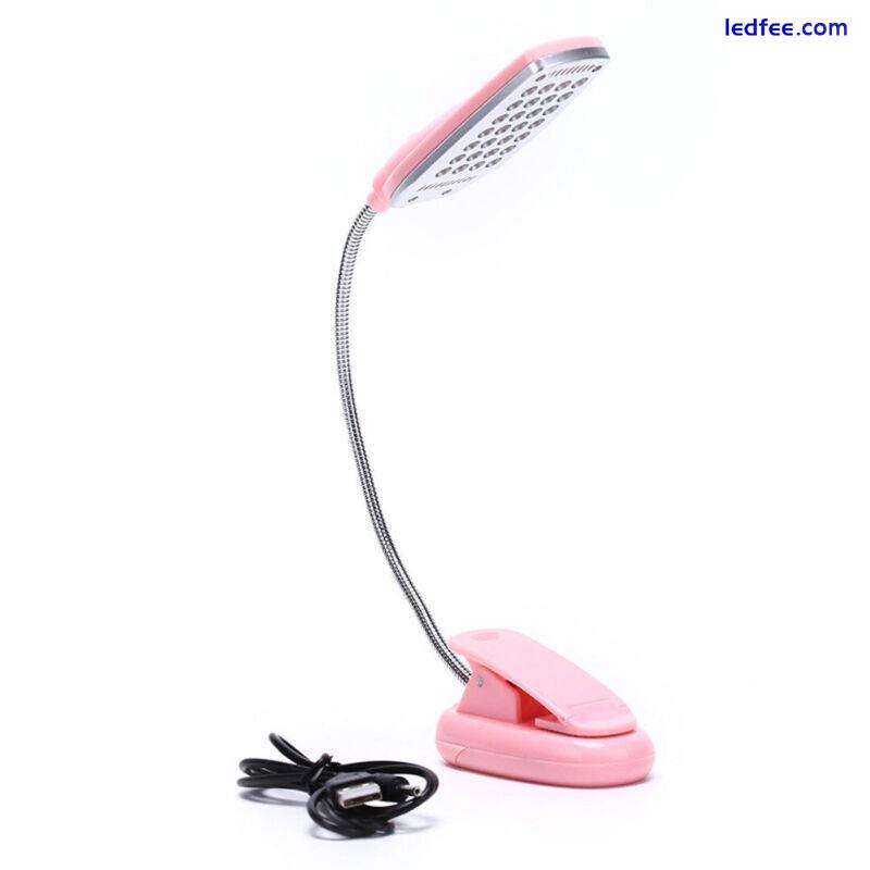 Flexible USB/Battery 28 LED Light Clip On Bed Table Desk Lamp Reading Light Lamp 1 
